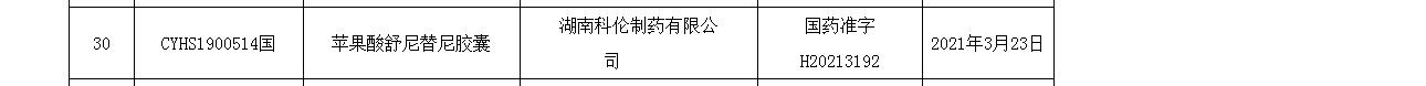 蘋果酸舒尼替尼膠囊