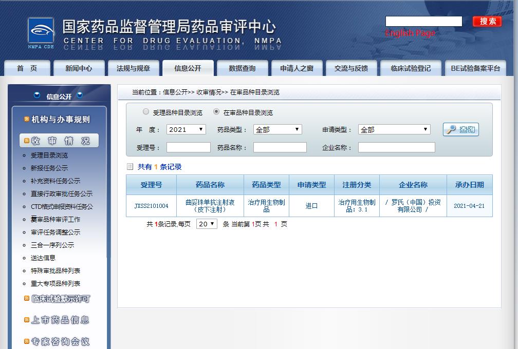 曲妥珠單抗皮下注射液